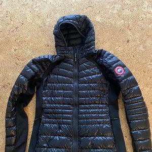 Canada Goose Hybridge Lite Tech Down Hoody Jacket Size L Black